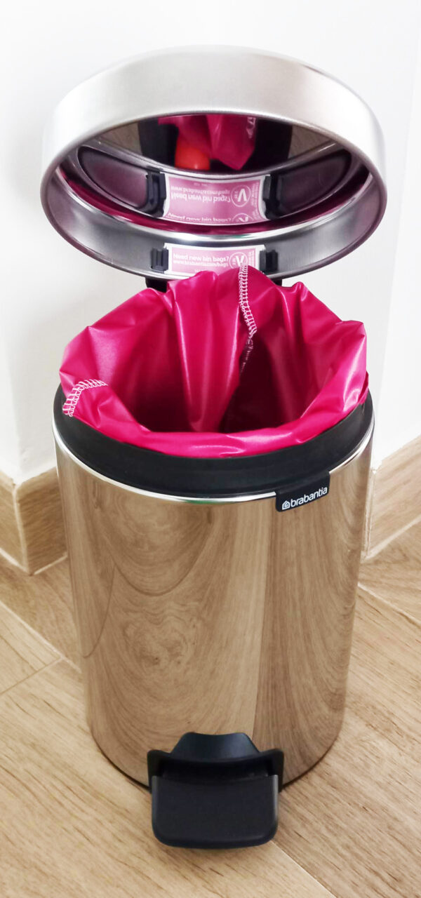 Sac poubelle lavable et réutilisable FUCHSIA (3 L) - Salle de bains - Cuisine