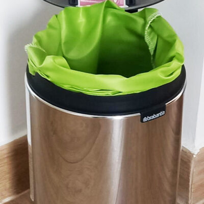 Sac poubelle lavable et réutilisable VERT ANIS (3 L) - Salle de bains - Cuisine