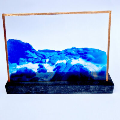 Cyanotype sur Verre - Paysage de Tasmanie