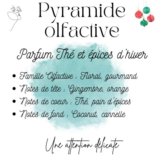 Bougie parfumée thé et épices d'hiver