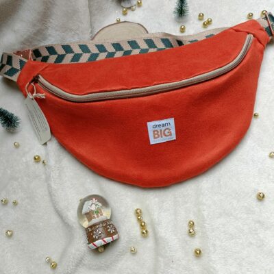 Banane femme daim orange