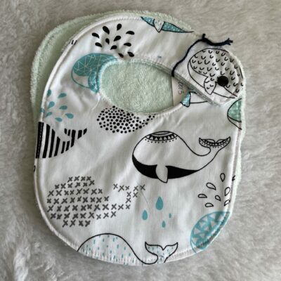 Bavoir celadon