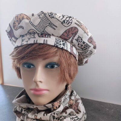 snood et béret chat femme et homme