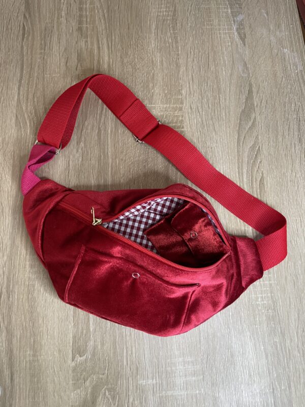 Sac banane adulte rouge – Image 2