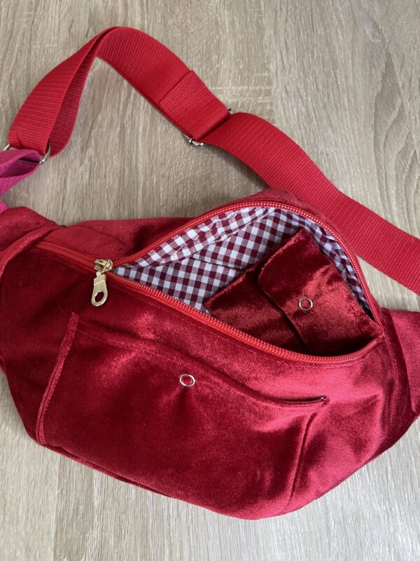 Sac banane adulte rouge – Image 3