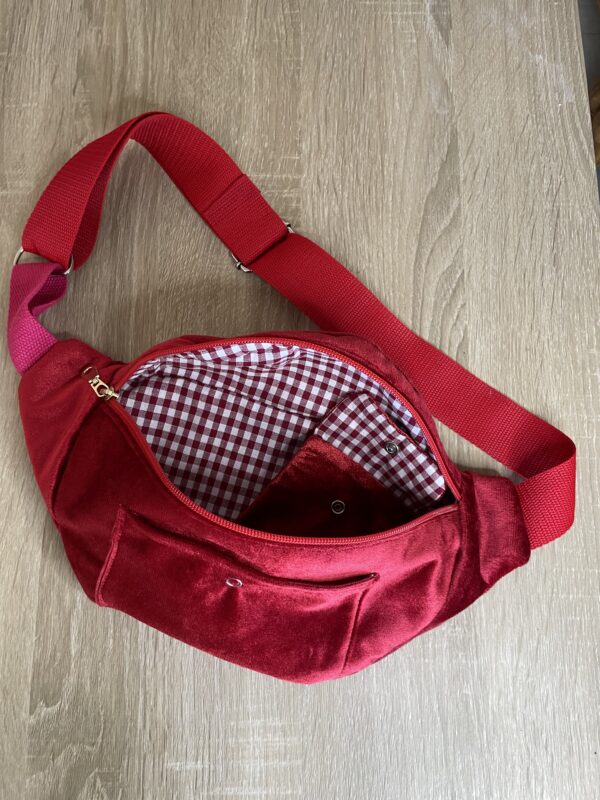 Sac banane adulte rouge – Image 4