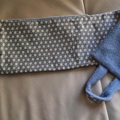 Bouillotte sèche à 3 compartiments BLEU et NOIR