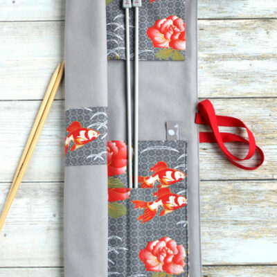 etui tricot rouleau aiguilles droites