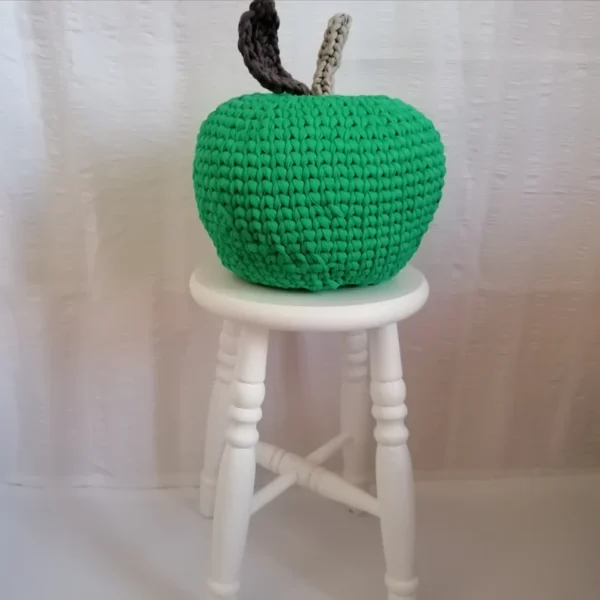 Pomme verte en trapilho, pomme XXL au crochet – Image 2