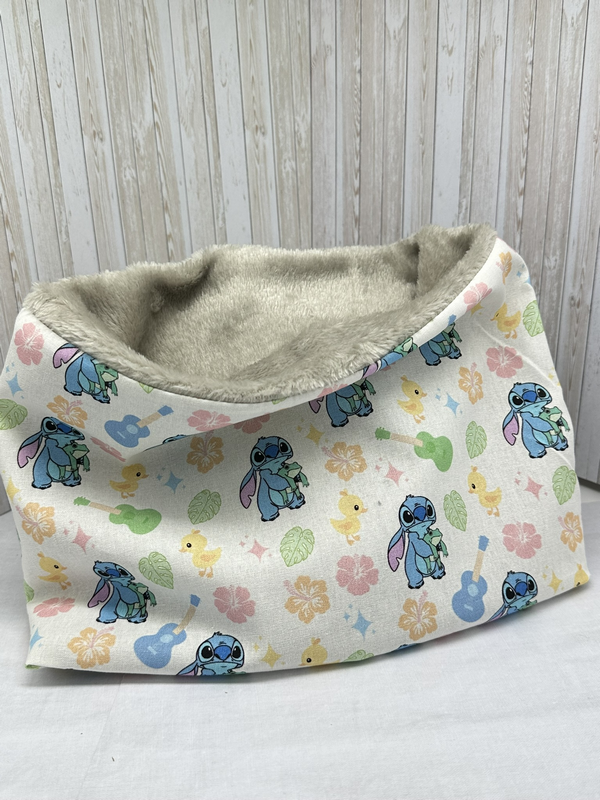 Cache cou, snood fille polaire ou coton motifs Lilo et Stitch Disney