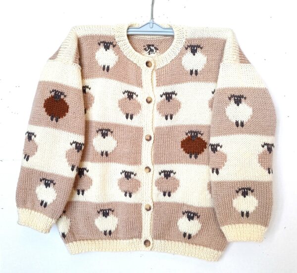 gilet 4 ans avec des moutons