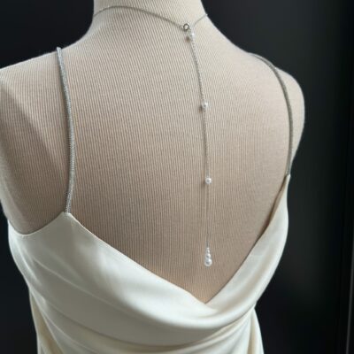 Collier dos mariée strass, cristal, perles … collier dos unique, création sur mesure selon vos envies - Ateliersdisa