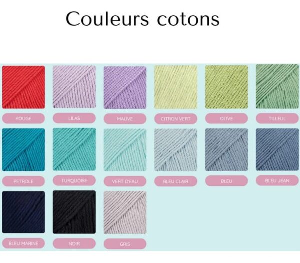 couleurs cotons