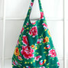 grand sac seau tissu fleurs