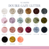 nuancier double gaze coton glitter