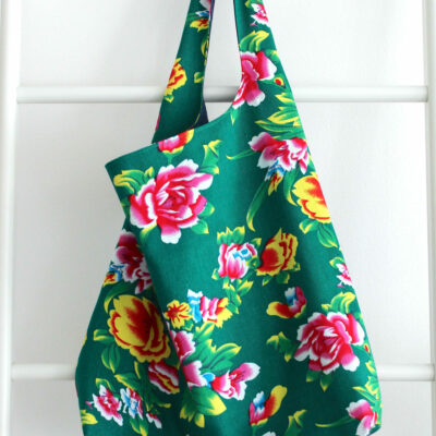 sac boho tissu fleurs