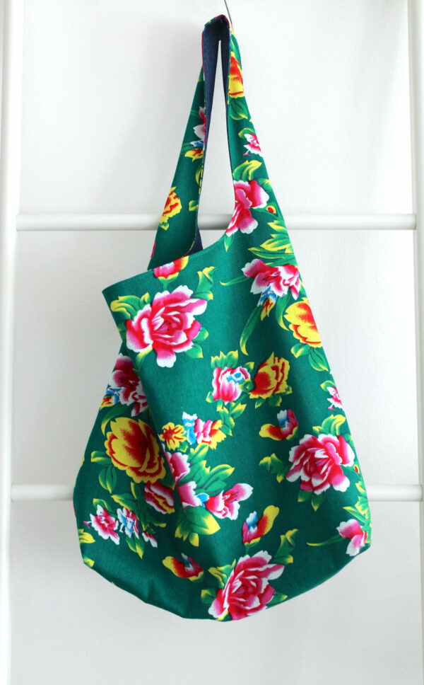 sac boho tissu fleurs