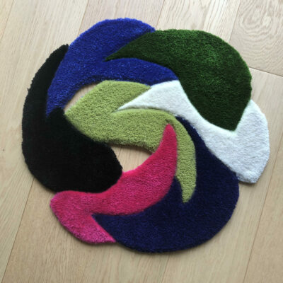 Tapis artisanal "rosace"