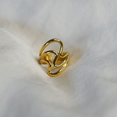 Bague en acier inoxydable ajustable résistant à l'eau.