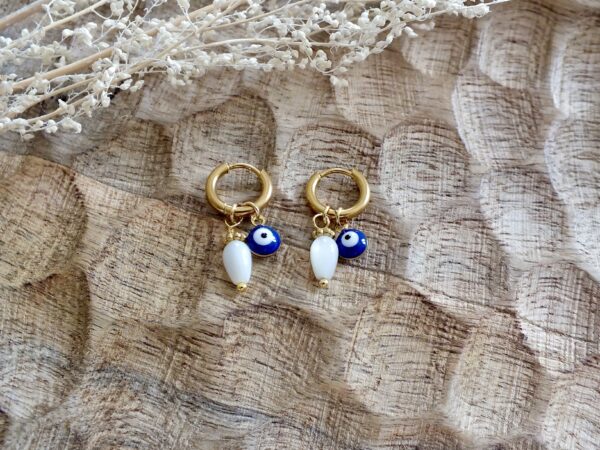 Boucle d'oreilles nacre