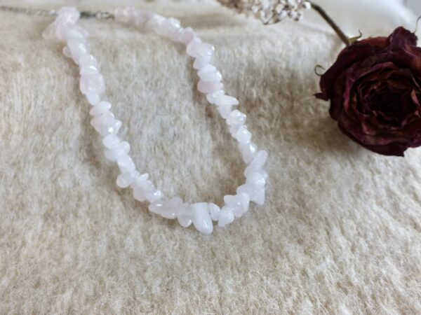 Collier quartz rose
