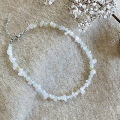Collier quartz rose et morganite