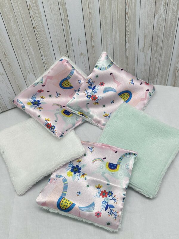 lingettes lavable bebe motifs licorne
