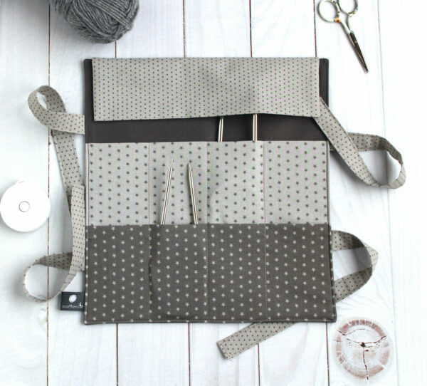 pochette aiguilles circulaires tricot