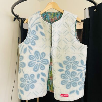 Vest à fleurs réversible sans manches TU