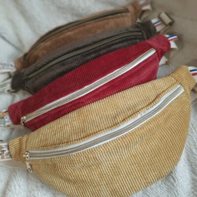 Sac banane XL velours ou adulte