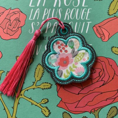 Marque pages fleur