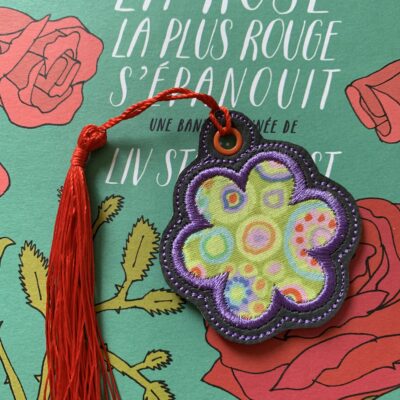 Marque pages fleur
