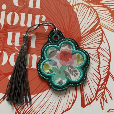 Marque pages fleur