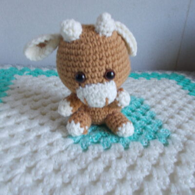Mini vachette Café/Blanc
