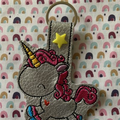 Porte clés licorne
