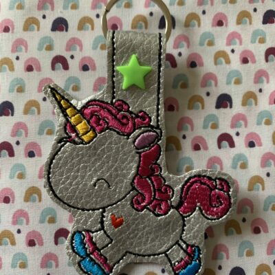 Porte clés licorne