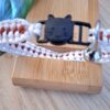 collier chat blanc terracotta