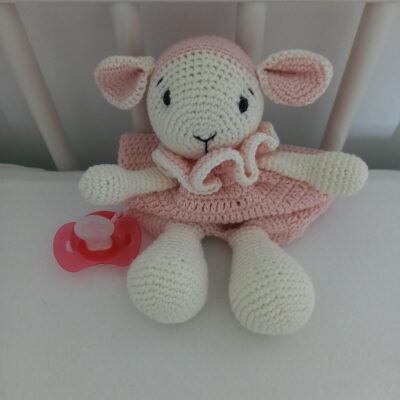 doudou plat mouton au crochet