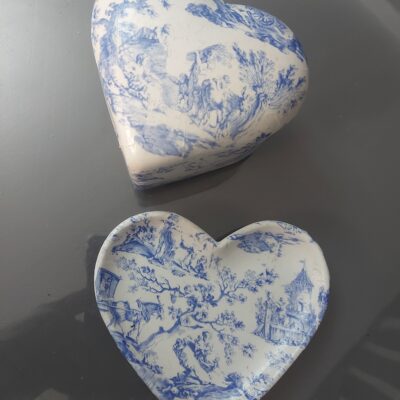 Boite et coupelle coeur