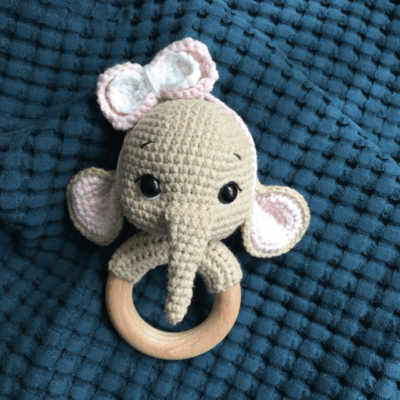 Hochet Éléphant fille