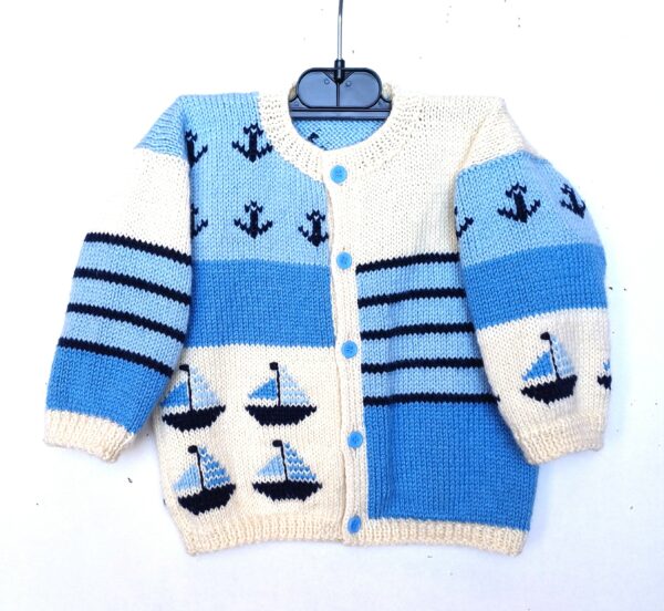 gilet pour bébé taille 1 an style marin