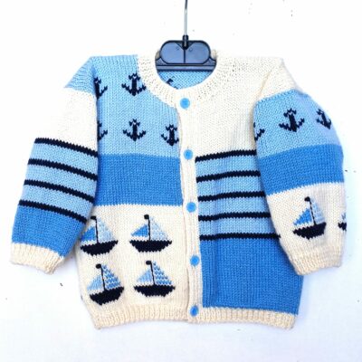 gilet pour bébé taille 1 an style marin