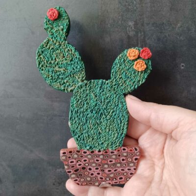 accroche torchon ou clés cactus