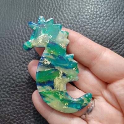 Broche femme hippocampe