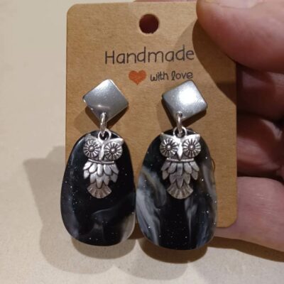 Boucles d'oreilles hiboux