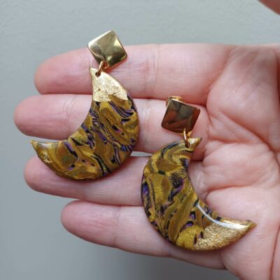 Boucles d'oreilles Moon