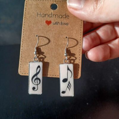 Boucles d'oreilles duo musical