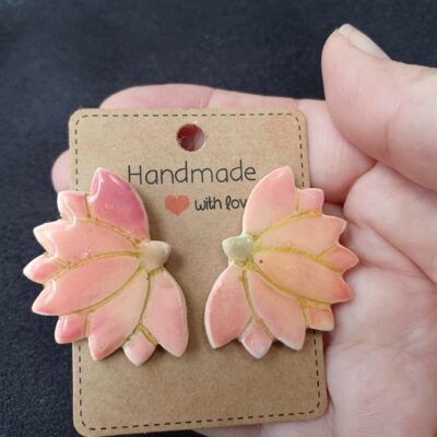 Boucles d'oreilles femme lotus