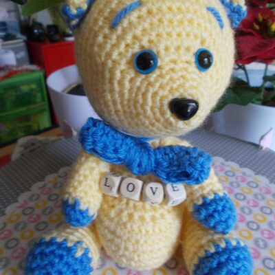 Ourson Jaune/Bleu