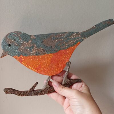 Déco murale oiseau rouge-gorge